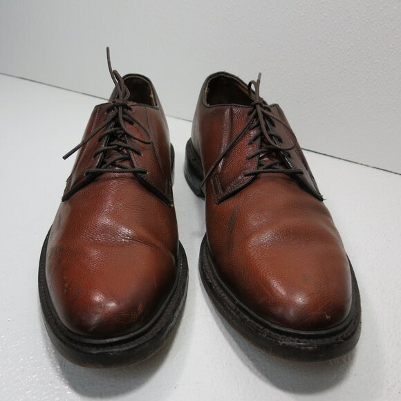 Thom McAn Royal Lancers Full Cut Pebbled Grained Leather Dress Oxfords 10 - Picture 2 of 8